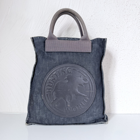 Huting World Denim Tote Bag