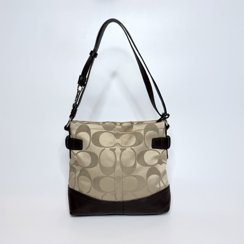 Coach Signature Sateen Chain Duffle 