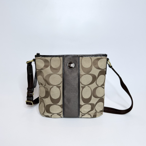Coach Signature Stripe Duffle