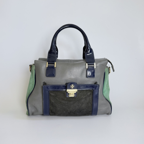 Tory Burch Multicolor Block Leather
