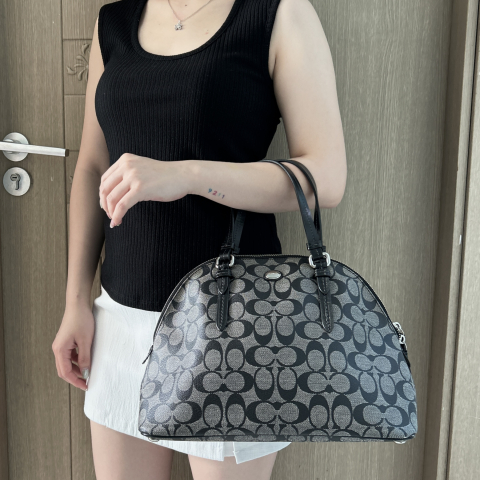 Coach Peyton Signature Domed Satchel