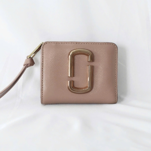 Marc Jacobs Pink Snapshot mini compact wallet