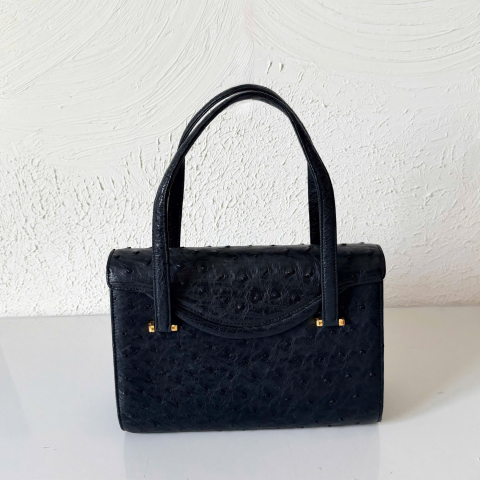 Ostrich Leather  Handbag