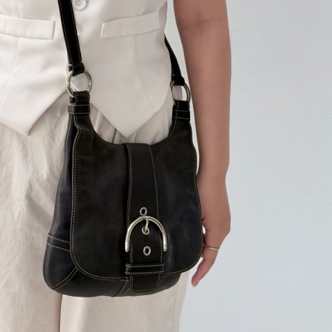 Coach Soho Leather Flap Shoulder Bag