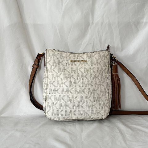 Michael Kors White Canvas Bag