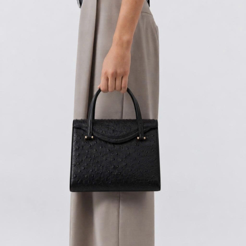 Ostrich Leather  Handbag