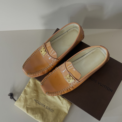Louis Vuitton Leather Lombok Slip On Loafers