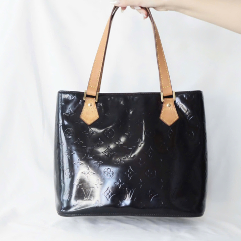 Louis Vuitton Vernis Monogram Houston Bag Black