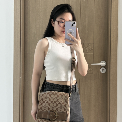 Coach Signature Canvas Crossbody Bag 