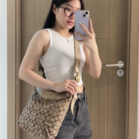 Coach Monogram Crossbody Bag 