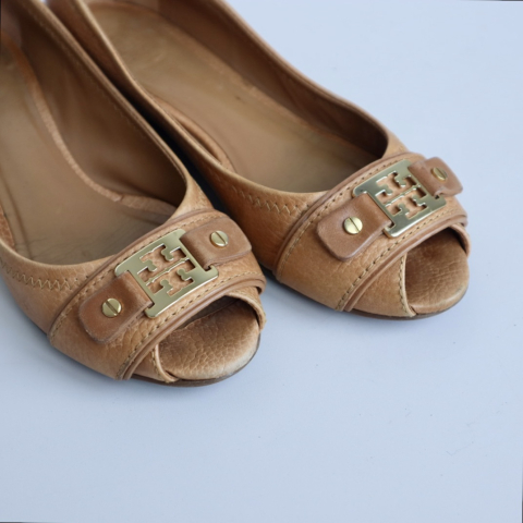 Tory Burch Amanda Peep Toe Wedge Pumps