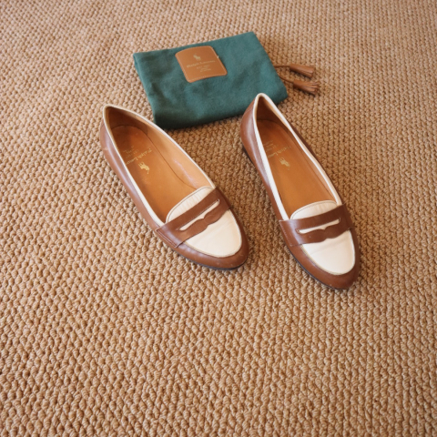 Ralph Lauren combination coin loafers