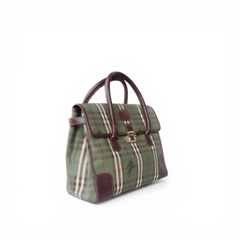 Burberry Green Leather 