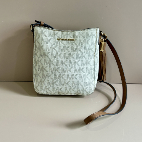 Michael Kors White Canvas Bag