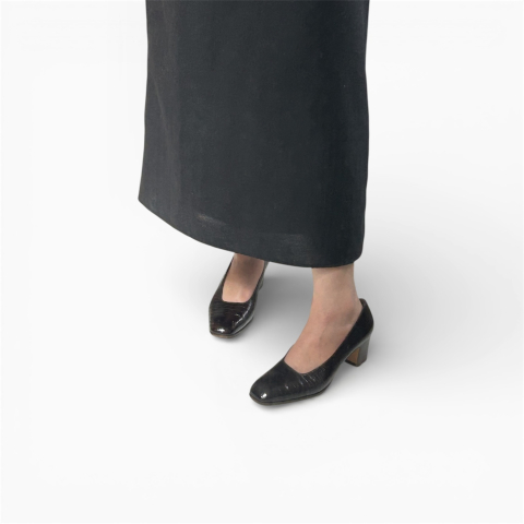 Salvatore Ferragamo Pumps Heels Crocodile Print Full Box