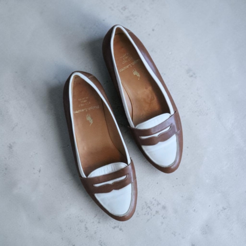 Ralph Lauren combination coin loafers