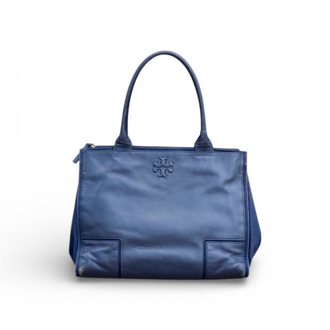 Tory Burch Ella Canvas Leather Tote