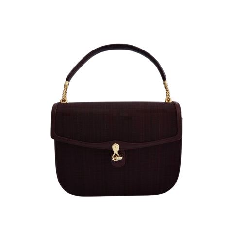 Contesse Vintage Horsehair Flap Top-Handle/Shoulder Bag