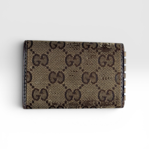 Gucci GG Canvas Interlocking G 6-Key Case