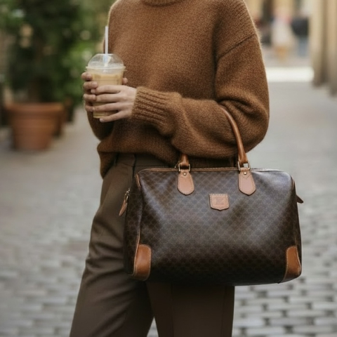 Celine Macadam Boston Bag 