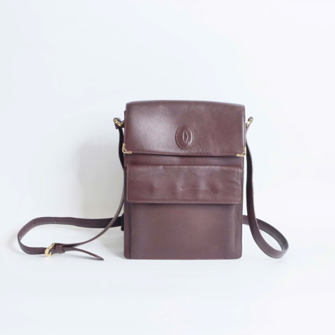 CARTIER Must Line Shoulder Bag burgundy