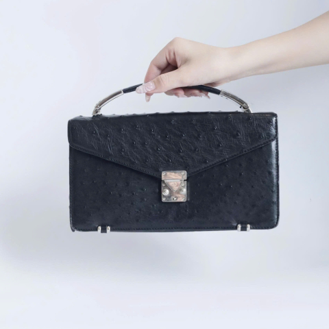 Ostrich Leather Bag 