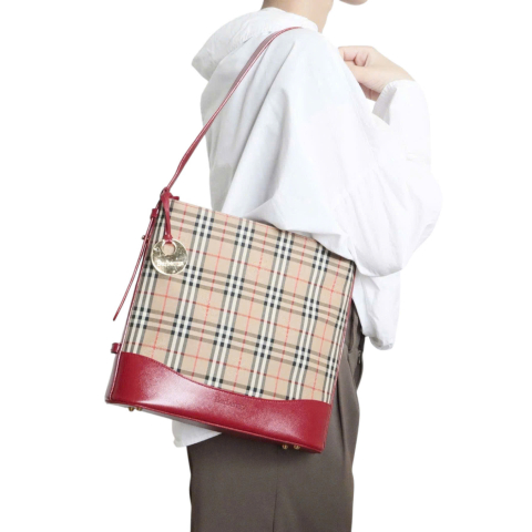 Burberry Haymarket Canvas Pocket 