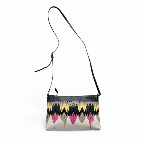 Coach Purse Multi Color With Adjustable Strap 