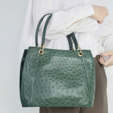 Takechi Ostrich Leather Bag 