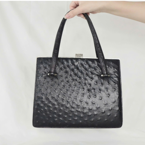 Ostrich Leather Handbag