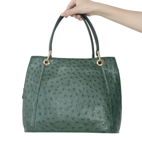 Takechi Ostrich Leather Bag 