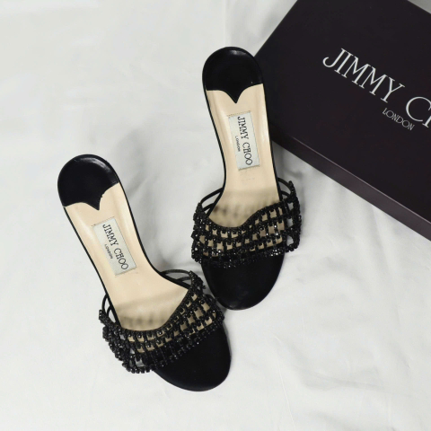 Jimmy Choo Rhinestone Shoes 36.5