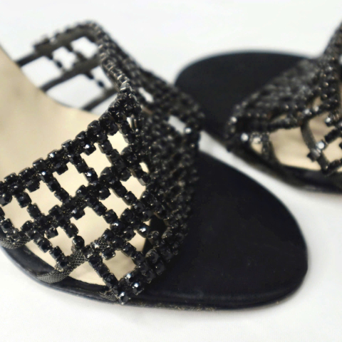 Jimmy Choo Rhinestone Shoes 36.5