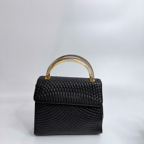 Bally Vintage Quilted Top Shoulder Bag