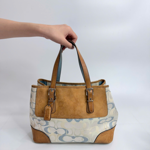  Coach Hamptons Expandable Optic Signature Carryall