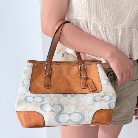  Coach Hamptons Expandable Optic Signature Carryall